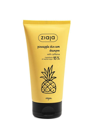 Pineapple shampoo with caffeine