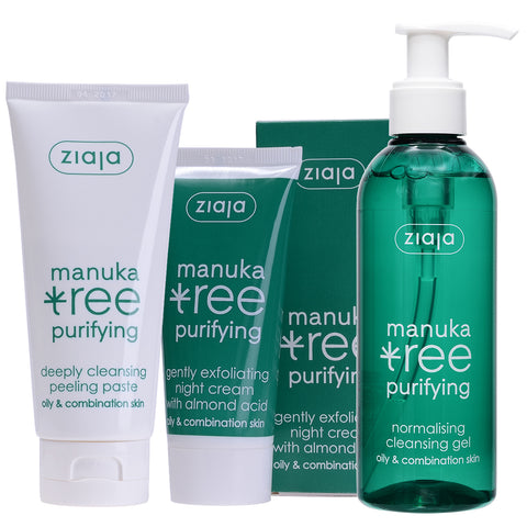 Manuka Tree Bundle: Night Cream, Cleansing Gel & Cleansing Peeling Paste