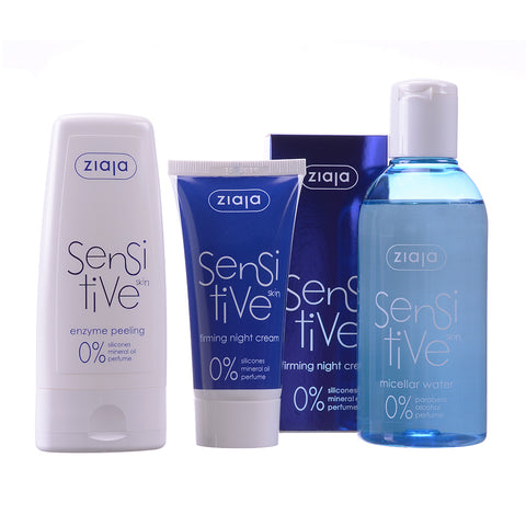 Sensitive Skin Bundle: Night Cream, Micellar Water, Enzyme Peeling